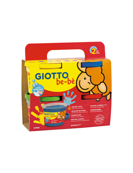 PINTURA de DEDOS GIOTTO BEBE 4x150g