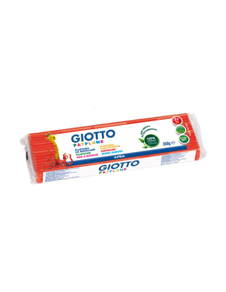 PLASTILINA PATPLUME 350GR CAJA 12 PASTILLAS ROJO