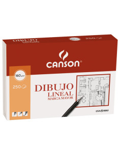 PACK 250h LÁMINAS CANSON PARA DIBUJO LINEAL A4