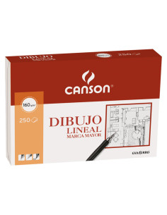 CANSON PACK PAPEL GUARRO BASIK A3 LISO 160GR -250 HOJAS-
