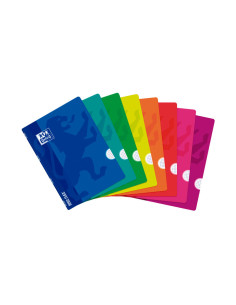 OXFORD LIBRETA GRAPADA OPENFLEX 48H A4 4X4MM TAPA DE PLÁSTICO CSURTIDOS