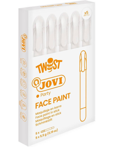 JOVI MAQUILLAJE EN STICK TWIST FACE PAINT BLANCO ESTUCHE 5 UD