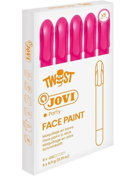 MAQUILLAJE JOVI BARRA TWIST MAKE de 55 g CAJA de 5 ROSA