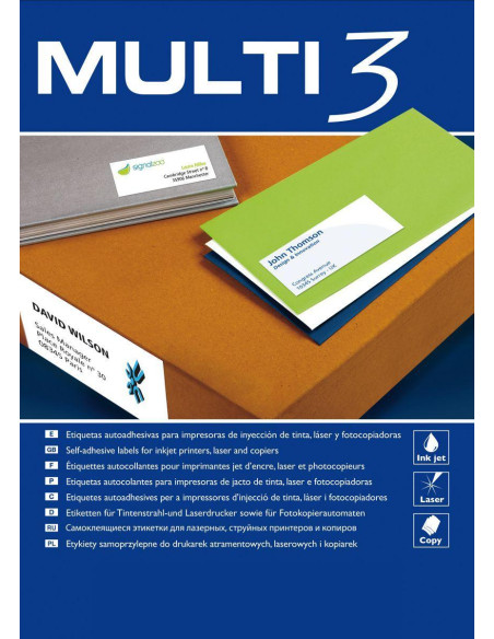 CAJA 100h ETIQUETAS MULTI3 105x70mm