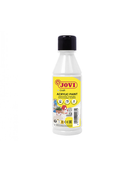JOVI PINTURA PLÁSTICA JOVIDECOR ACRYL BOTELLA DE 250ML BLANCO