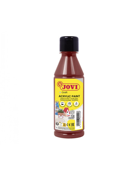JOVI PINTURA PLÁSTICA JOVIDECOR ACRYL BOTELLA DE 250ML MARRÓN