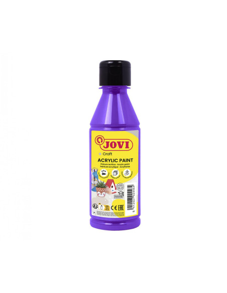 JOVI PINTURA PLÁSTICA JOVIDECOR ACRYL BOTELLA DE 250ML VIOLETA