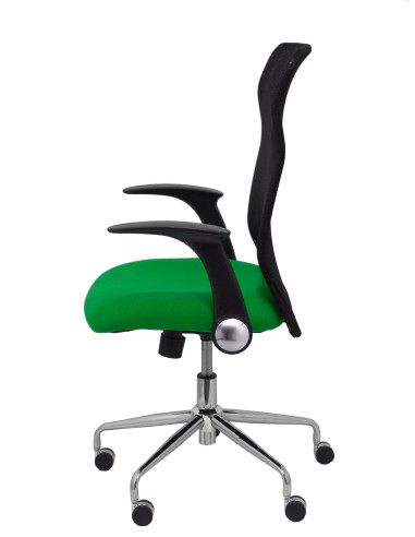 SILLA MINAYA TELA CON BRAZOS MALLA NEGRA