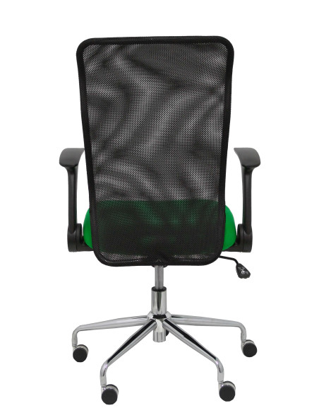 SILLA PIQUERAS Y CRESPO MINAYA BRAZOS RETRACTILES MECANISMO BASCULANTE ERGONOMICA RESPALDO MALLA TRANSPIRABLE NEGRA ASIENTO TAPI