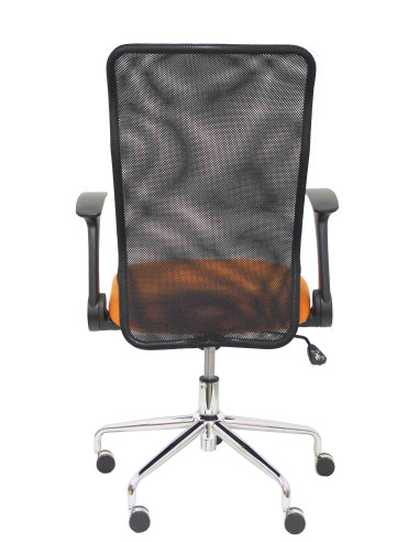 SILLA MINAYA TELA CON BRAZOS MALLA NEGRA