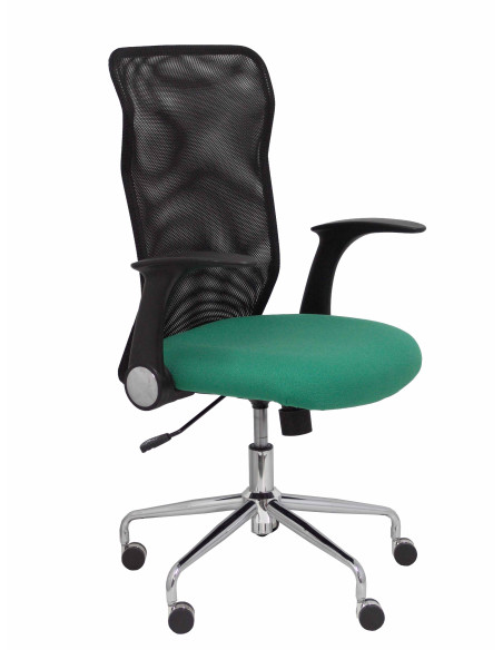 SILLA MINAYA TELA CON BRAZOS MALLA NEGRA