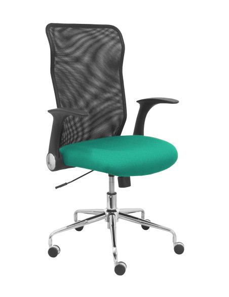 SILLA MINAYA TELA CON BRAZOS MALLA NEGRA