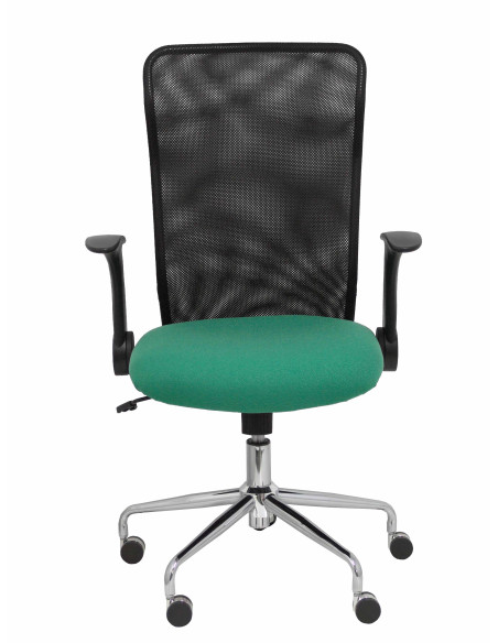 SILLA MINAYA TELA CON BRAZOS MALLA NEGRA