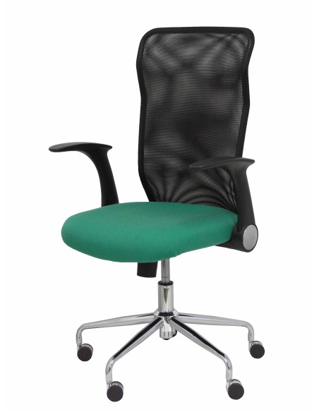SILLA MINAYA TELA CON BRAZOS MALLA NEGRA