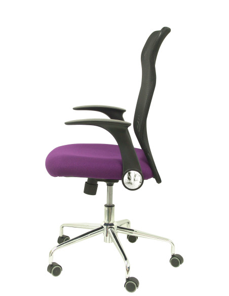 SILLA MINAYA TELA CON BRAZOS MALLA NEGRA