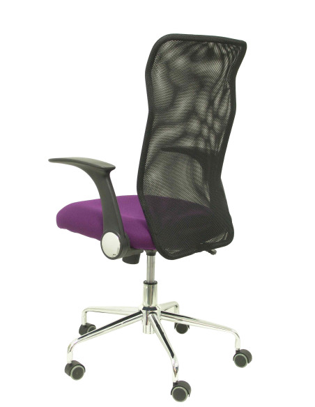 SILLA MINAYA TELA CON BRAZOS MALLA NEGRA