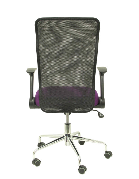 SILLA MINAYA TELA CON BRAZOS MALLA NEGRA