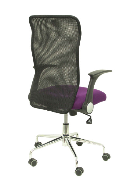 SILLA MINAYA TELA CON BRAZOS MALLA NEGRA