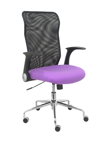 SILLA PIQUERAS Y CRESPO MINAYA BRAZOS RETRACTILES MECANISMO BASCULANTE ERGONOMICA RESPALDO MALLA TRANSPIRABLE NEGRA ASIENTO TAPI