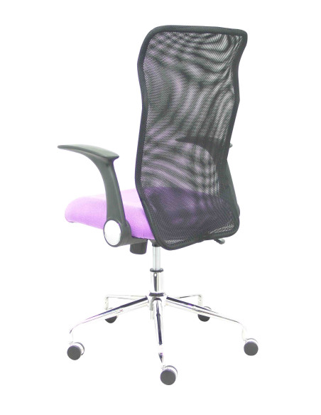 SILLA PIQUERAS Y CRESPO MINAYA BRAZOS RETRACTILES MECANISMO BASCULANTE ERGONOMICA RESPALDO MALLA TRANSPIRABLE NEGRA ASIENTO TAPI