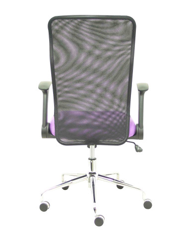 SILLA MINAYA TELA CON BRAZOS MALLA NEGRA