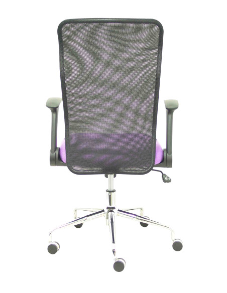 SILLA PIQUERAS Y CRESPO MINAYA BRAZOS RETRACTILES MECANISMO BASCULANTE ERGONOMICA RESPALDO MALLA TRANSPIRABLE NEGRA ASIENTO TAPI