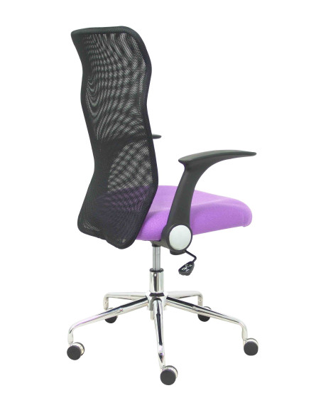 SILLA PIQUERAS Y CRESPO MINAYA BRAZOS RETRACTILES MECANISMO BASCULANTE ERGONOMICA RESPALDO MALLA TRANSPIRABLE NEGRA ASIENTO TAPI