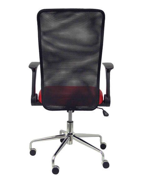 SILLA PIQUERAS Y CRESPO MINAYA BRAZOS RETRACTILES MECANISMO BASCULANTE ERGONOMICA RESPALDO MALLA TRANSPIRABLE NEGRA ASIENTO TAPI
