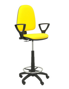 TABURETE OPERATIVO AYNA TELA CON BRAZOS FIJOS