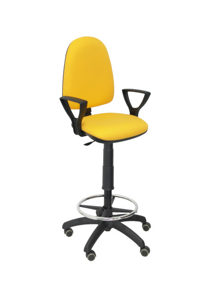 TABURETE PIQUERAS Y CRESPO AYNA BRAZOS FIJOS ERGONOMICO MECANISMO DE CONTACTO PERMANENTE REGULABLE EN ALTURA Y ARO REPOSAPIES RU