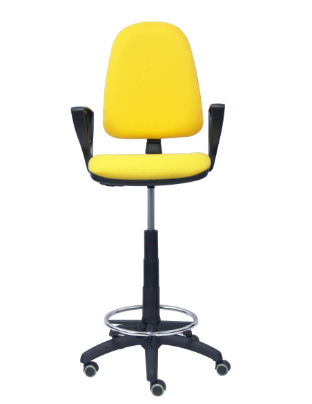 TABURETE PIQUERAS Y CRESPO AYNA BRAZOS FIJOS ERGONOMICO MECANISMO DE CONTACTO PERMANENTE REGULABLE EN ALTURA Y ARO REPOSAPIES RU