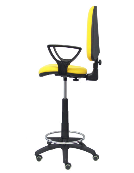 TABURETE PIQUERAS Y CRESPO AYNA BRAZOS FIJOS ERGONOMICO MECANISMO DE CONTACTO PERMANENTE REGULABLE EN ALTURA Y ARO REPOSAPIES RU