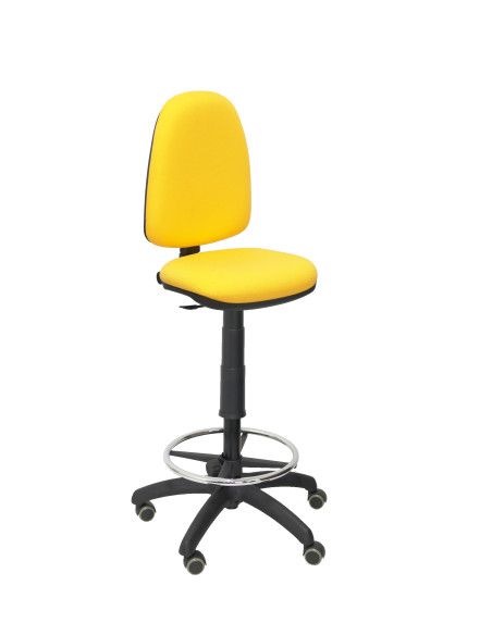 TABURETE PIQUERAS Y CRESPO AYNA ERGONOMICO MECANISMO DE CONTACTO PERMANENTE REGULABLE EN ALTURA Y ARO REPOSAPIES RUEDAS de PARQU
