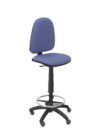 TABURETE PIQUERAS Y CRESPO AYNA ERGONOMICO MECANISMO DE CONTACTO PERMANENTE REGULABLE EN ALTURA Y ARO REPOSAPIES RUEDAS de PARQU