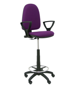 TABURETE OPERATIVO AYNA TELA CON BRAZOS FIJOS