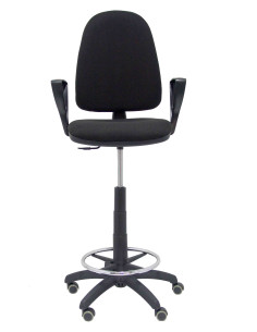 TABURETE OPERATIVO AYNA TELA CON BRAZOS Y RUEDAS PARQUÉ