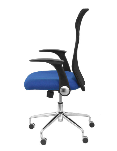 SILLA MINAYA TELA CON BRAZOS MALLA NEGRA