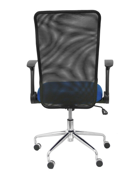 SILLA MINAYA TELA CON BRAZOS MALLA NEGRA