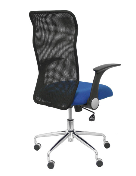 SILLA MINAYA TELA CON BRAZOS MALLA NEGRA