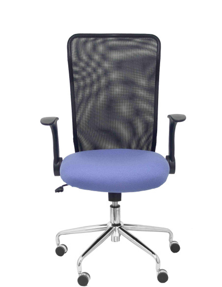 SILLA MINAYA TELA CON BRAZOS MALLA NEGRA