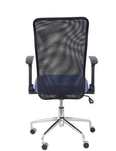 SILLA MINAYA TELA CON BRAZOS MALLA NEGRA