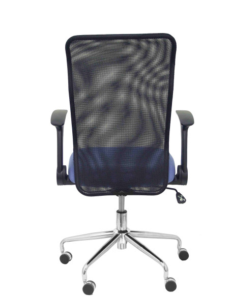 SILLA MINAYA TELA CON BRAZOS MALLA NEGRA