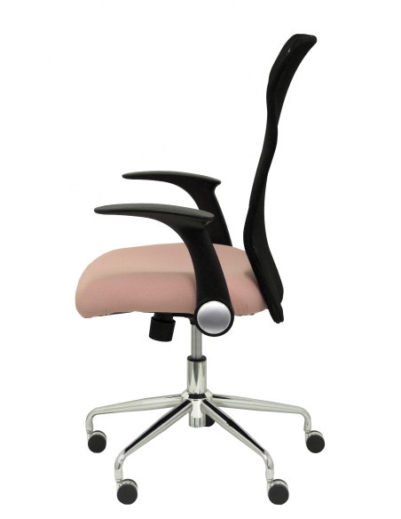 SILLA MINAYA TELA CON BRAZOS MALLA NEGRA