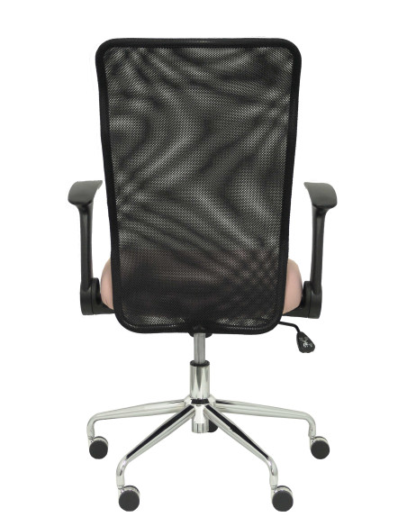 SILLA MINAYA TELA CON BRAZOS MALLA NEGRA