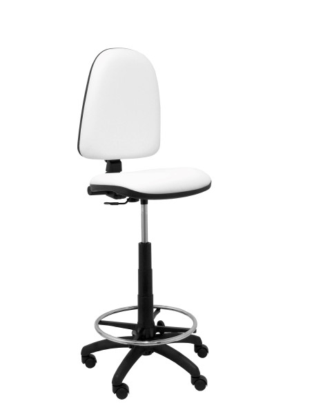 TABURETE PIQUERAS Y CRESPO AYNA ERGONOMICO MECANISMO DE CONTACTO PERMANENTE REGULABLE EN ALTURA Y ARO REPOSAPIES ASIENTO Y RESPA