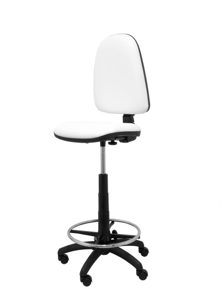 TABURETE PIQUERAS Y CRESPO AYNA ERGONOMICO MECANISMO DE CONTACTO PERMANENTE REGULABLE EN ALTURA Y ARO REPOSAPIES ASIENTO Y RESPA
