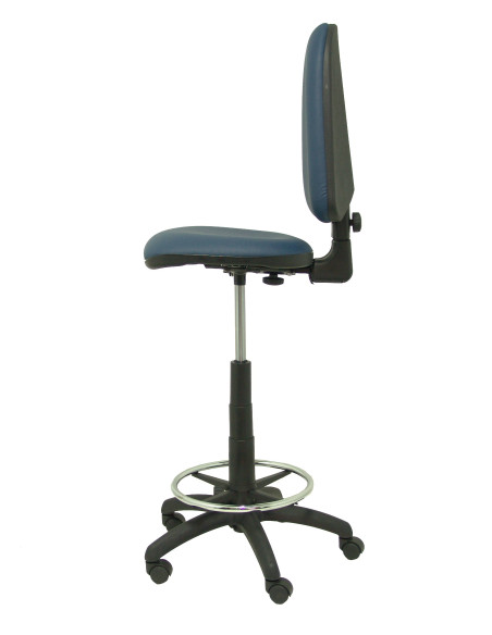 TABURETE PIQUERAS Y CRESPO AYNA ERGONOMICO MECANISMO DE CONTACTO PERMANENTE REGULABLE EN ALTURA Y ARO REPOSAPIES ASIENTO Y RESPA
