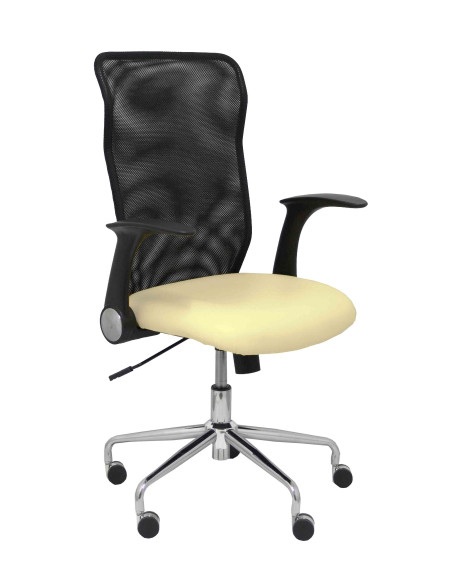 SILLA PIQUERAS Y CRESPO MINAYA BRAZOS RETRACTILES MECANISMO BASCULANTE ERGONOMICA RESPALDO MALLA TRANSPIRABLE NEGRA ASIENTO TAPI