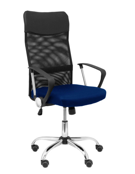 SILLA GONTAR RESPALDO DE MALLA CON BRAZOS FIJOS