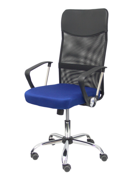 SILLA GONTAR RESPALDO DE MALLA CON BRAZOS FIJOS
